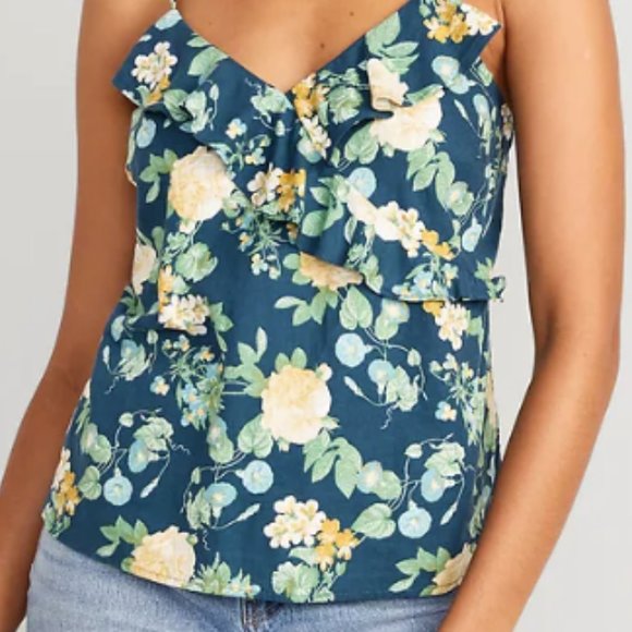 NWT Floral -Ruffled Cami - Picture 6 of 6